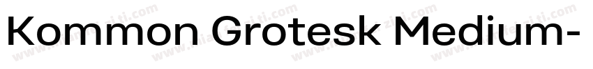 Kommon Grotesk Medium字体转换